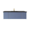 Laviva - Vitri 54" Nautical Blue Bathroom Vanity with VIVA Stone Matte Black Solid Surface Countertop | 313VTR-54NB-MB