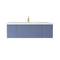 Laviva - Vitri 54" Nautical Blue Bathroom Vanity with VIVA Stone Matte White Solid Surface Countertop | 313VTR-54NB-MW