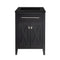 Laviva - Wimbledon 24" Espresso Bathroom Vanity with Matte Black VIVA Stone Solid Surface Countertop | 313YG319-24E-MB