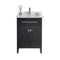 Laviva - Wimbledon 24" Espresso Bathroom Vanity with White Quartz Countertop | 313YG319-24E-WQ