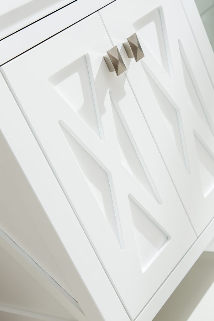 Laviva - Wimbledon 24" White Bathroom Vanity with White Carrara Marble Countertop | 313YG319-24W-WC