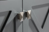 Laviva - Wimbledon 36" Grey Bathroom Vanity with Matte White VIVA Stone Solid Surface Countertop | 313YG319-36G-MW