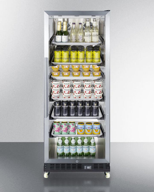 Summit - 24" Wide Mini Reach-In Beverage Center with Dolly | [SCR1156RI]