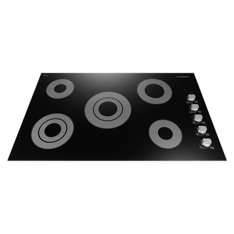 Cosmo - 36 in. Electric Ceramic Glass Cooktop with 5 Burners, Dual Zone Elements, Hot Surface Indicator Light and Control Knobs | COS-365ECC
