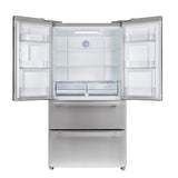 FORNO - Moena 36" Fench Door Counter Depth Refrigerator 19cu.ft SS color, with  Professional handle