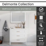 Hanover Bathroom Vanities HANVN0102 36 0WH