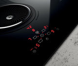 Elica - NIKOLA TESLA ONE -  - 32 5/8" W x 20 1/4" D x 8 1/4" H, Black Glass - Air Cooking Cooktops | ENT432BL