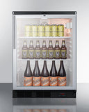 Summit - 24" Wide Built-In Craft Beer Pub Cellar | [SCR600BGLBIDTPUBHV]