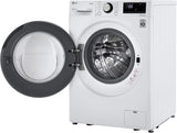 LG -  2.4 cu.ft. Smart wi-fi Enabled Compact Front Load Washer with Built-In Intelligence | WM1455HWA