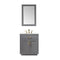 Altair - Ivy 30" Single Bathroom Vanity Set in Gray/Royal Blue/White and Carrara White Marble Countertop with Mirror | 531030-XX-CA