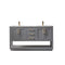 Altair - Remi 60" Double Bathroom Vanity Set in Gray/Royal Blue/White and Carrara White Marble Countertop without Mirror | 532060-XX-CA-NM