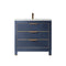 Altair - Jackson 36" Single Bathroom Vanity Set in Royal Blue and Composite Carrara White Stone Countertop without Mirror | 533036-RB-AW-NM