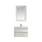 Altair - Morgan 30" Single Bathroom Vanity Set in White and Composite Carrara White Stone Countertop with Mirror | 534030-WH-AW