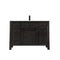 Altair - Maribella 48" Single Bathroom Vanity Set in Rust Black/White and Carrara White Marble Countertop without Mirror | 535048-XX-CA-NM