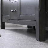 Altair - Maribella 60" Double Bathroom Vanity Set in Rust Black/White and Carrara White Marble Countertop without Mirror | 535060-XX-CA-NM