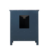 Altair - Isla 30" Single Bathroom Vanity Set in Gray/Classic Blue/White and Carrara White Marble Countertop without Mirror | 538030-XX-CA-NM