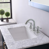 Altair - Isla 30" Single Bathroom Vanity Set in Gray/Classic Blue/White and Carrara White Marble Countertop without Mirror | 538030-XX-CA-NM
