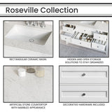 Hanover Bathroom Vanities HANVN0108 55 1WH