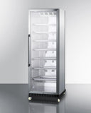 Summit - 24" Wide Mini Reach-In Beverage Center with Dolly | [SCR1401RICSS]