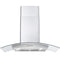 Cosmo - 36 in. Ducted Wall Mount Range Hood in Stainless Steel with LED Lighting and Permanent Filters | COS-668A900