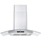 Cosmo - 36 in. Ducted Wall Mount Range Hood in Stainless Steel with Touch Controls, LED Lighting and Permanent Filters | COS-668AS900
