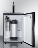 Summit | 24" Cold Brew Coffee Dispenser with Complete Stainless Steel Tap Kit and Nitrogen Tank Included |  SBC635M7CF