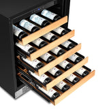 Whynter - 24 - inch Built-In Stainless Steel 54 Bottle Wine Refrigerator Coole | BWR-541STS