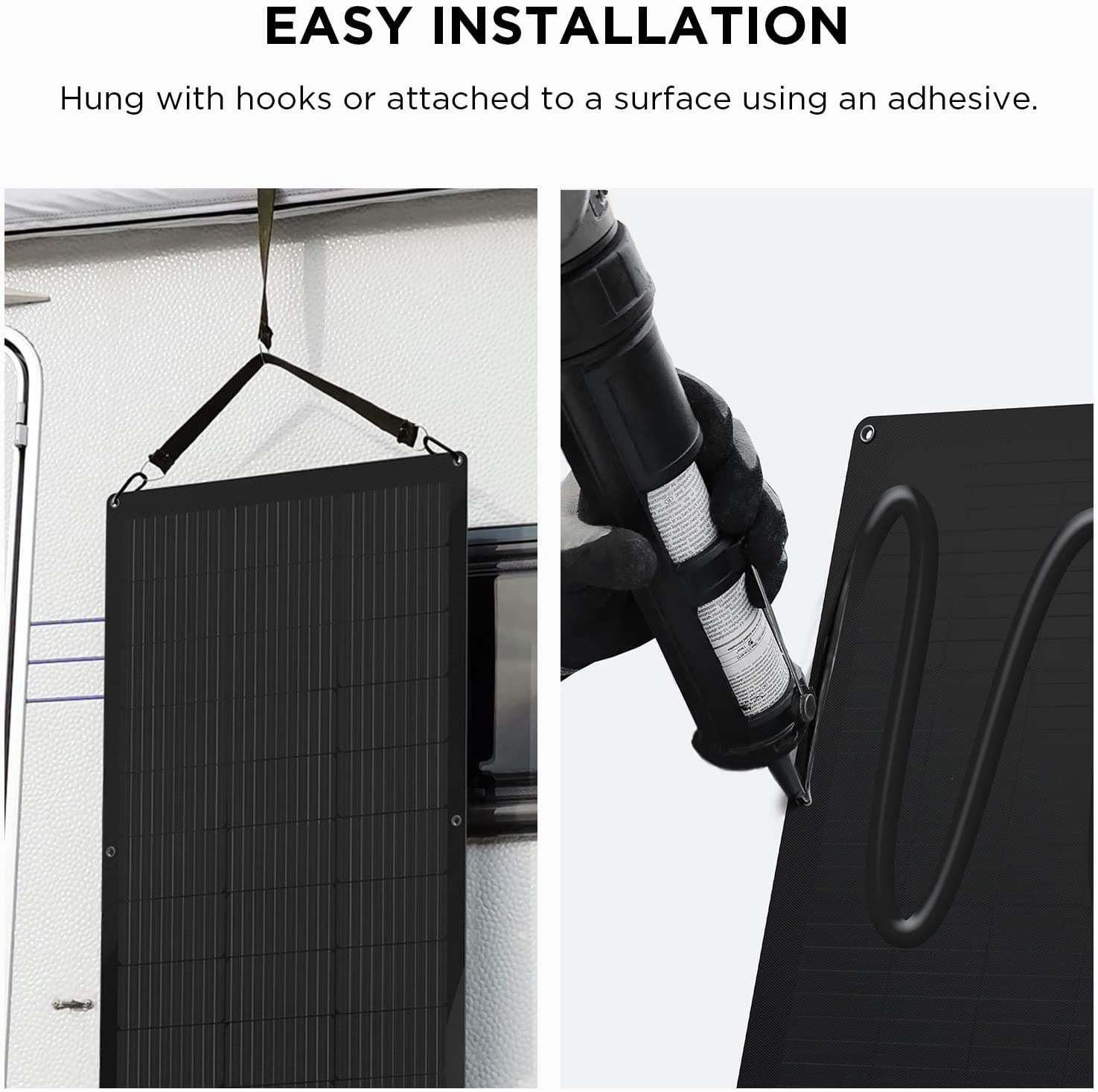 EcoFlow - 100W Flexible Solar Panel with High Efficiency Solar Modules | ZMS330