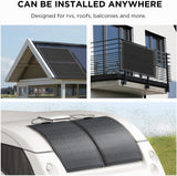 EcoFlow - 100W Flexible Solar Panel with High Efficiency Solar Modules | ZMS330