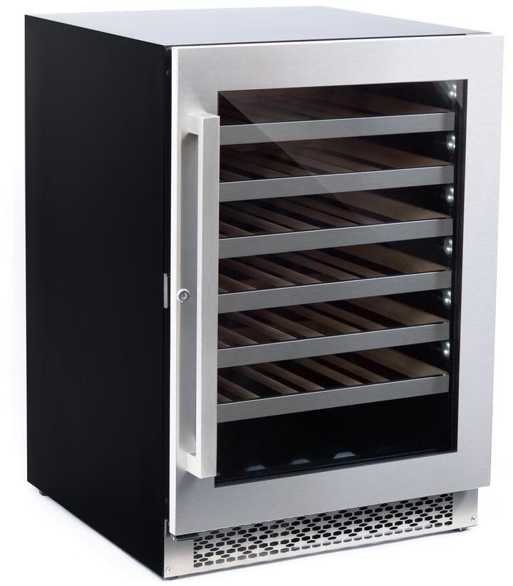 Cosmo - 48-Bottle Stainless Steel 24 in. Single Zone Compressor Wine Cooler | COS-24BIWCS