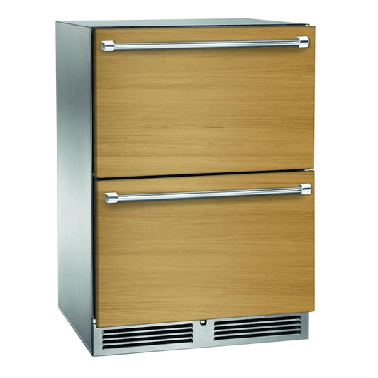 Perlick - 24" C-Series Outdoor Refrigerator Drawers, fully integrated panel-ready - HC24RO-4-6