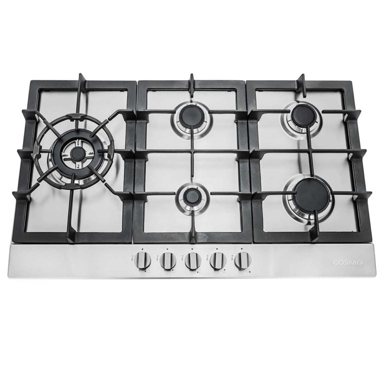 Cosmo - 30 in. Gas Cooktop in Stainless Steel with 5 Sealed Brass Burners | 850SLTX-E