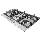 Cosmo - 30 in. Gas Cooktop in Stainless Steel with 5 Sealed Brass Burners | 850SLTX-E