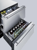 Summit - 24" Wide 2-Drawer All-Refrigerator, ADA Compliant | [SP6DBS2D7ADA]