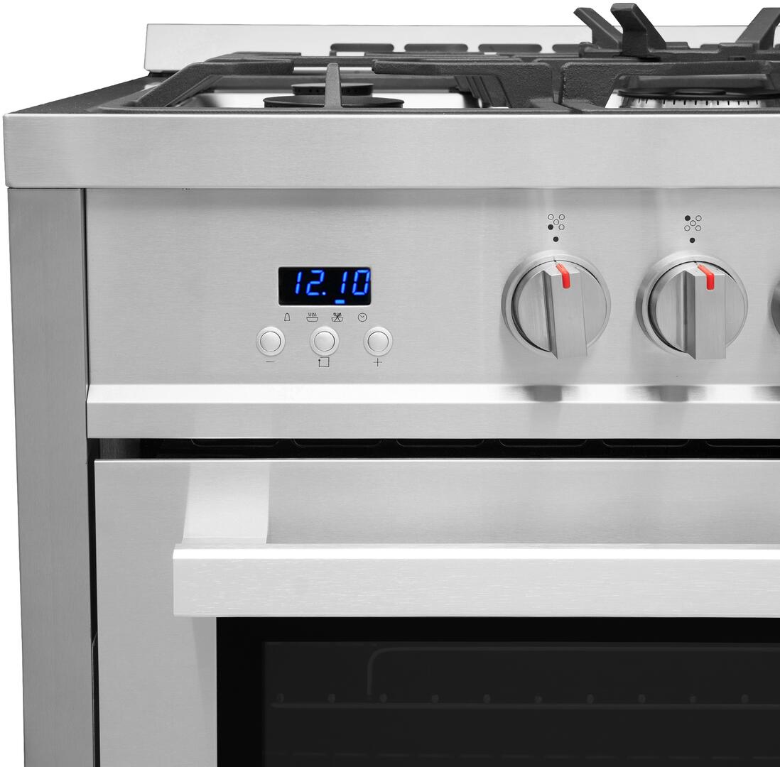Cosmo - 36 in. 3.8 cu. ft. Single Oven Gas Range with 5 Burner Cooktop and Heavy Duty Cast Iron Grates in Stainless Steel | COS-965AGC