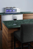 Summit | Countertop Wine Cooler with Upright 6 Bottle Storage, Compressor-Based Cooling, Temperature Memory Function, Automatic Defrost, Control Panel Lock, and 100% CFC Free Design | STC6