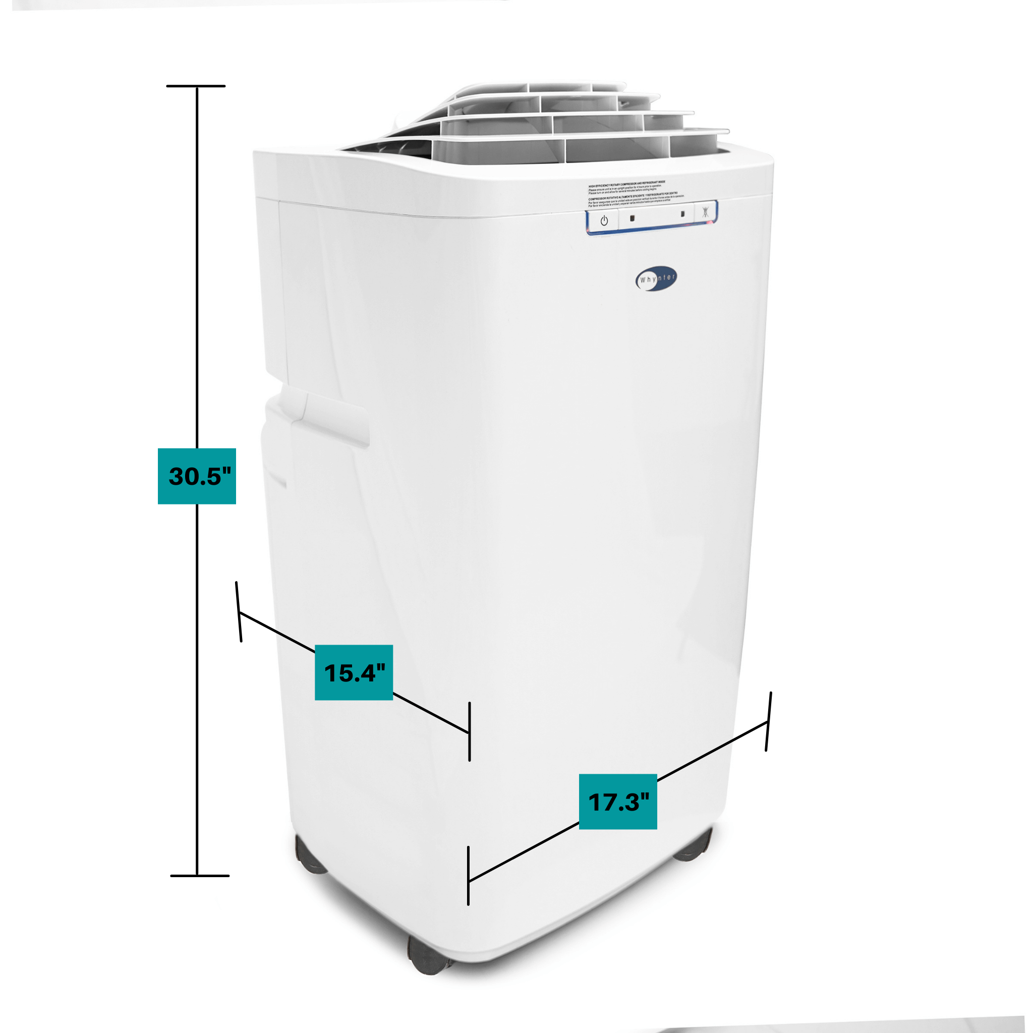 Whynter - ECO-FRIENDLY 11000 BTU Dual Hose Portable Air Conditioner | ARC-110WD