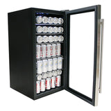 Whynter - Beverage Refrigerator - Stainless Steel with internal fan | BR-130SB