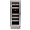 Whynter - Elite 17 Bottle Seamless Stainless Steel Door Dual Zone Built-in Wine Refrigerator | BWR-171DS