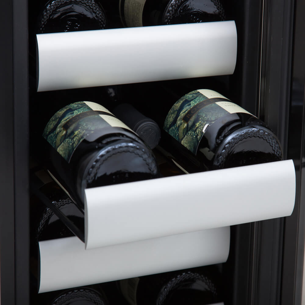 Whynter - Elite 17 Bottle Seamless Stainless Steel Door Dual Zone Built-in Wine Refrigerator | BWR-171DS