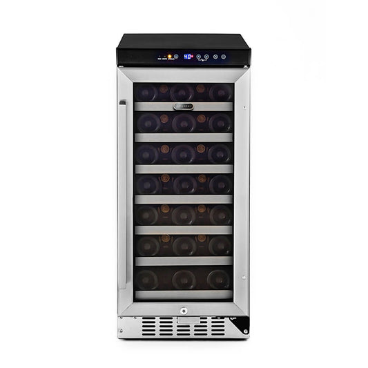 Whynter - 33 Bottle Compressor Built-In Wine Refrigerator | BWR-33SD