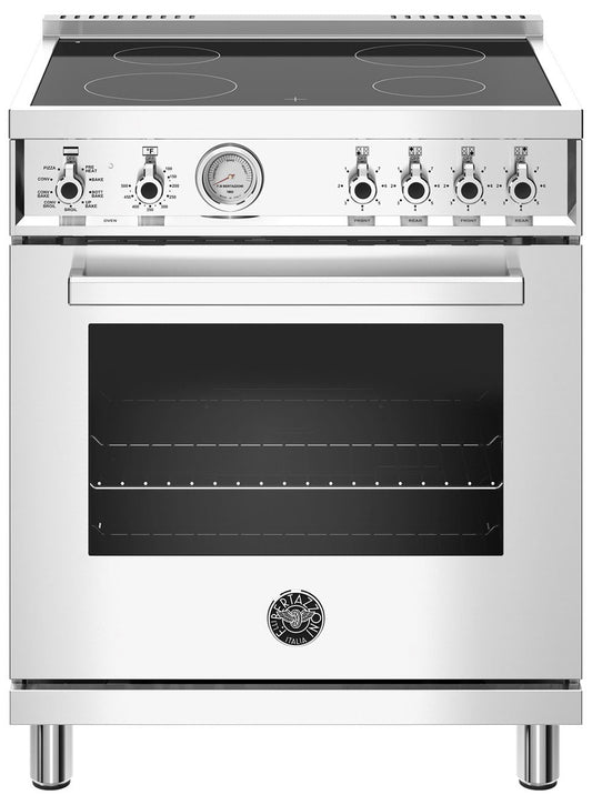 Bertazzoni | 30" Professional Series range - Electric oven - 4 ceran heating zones | PROF304CEMXE