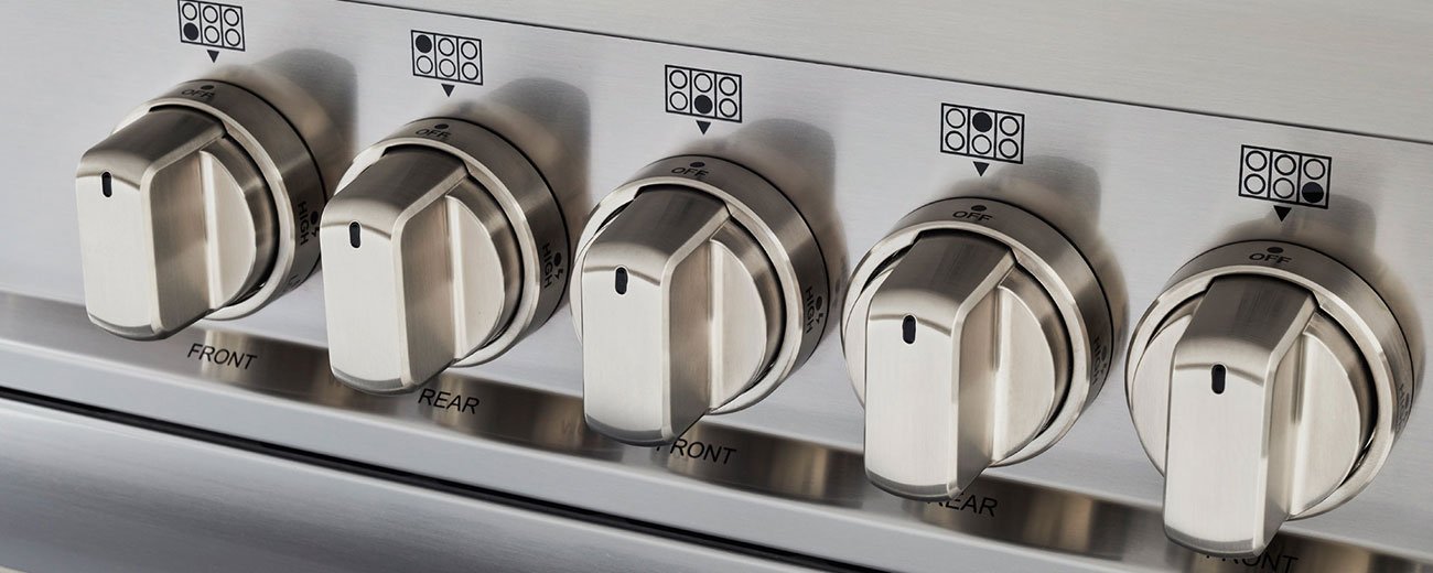 Bertazzoni | 36" Master Series range - Gas oven - 5 aluminum burners | MAST365GASXE