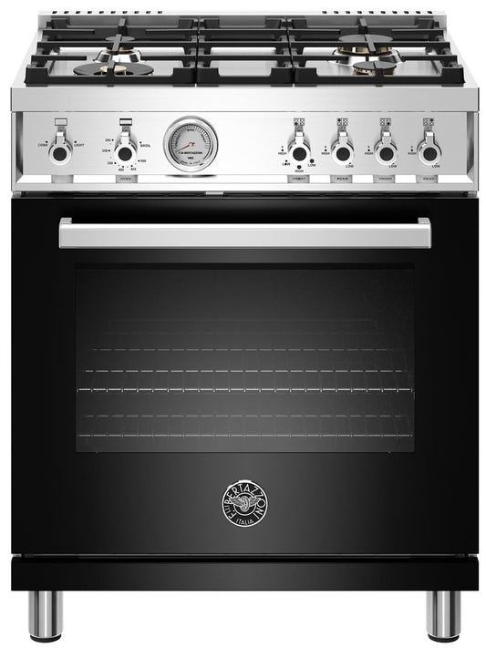 Bertazzoni | 30" Professional Series range - Gas oven - 4 brass burners | PROF304GASNET