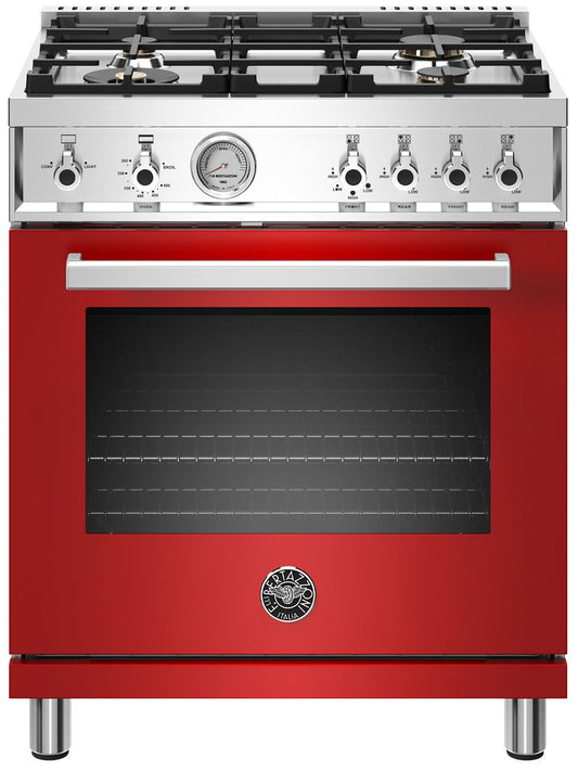 Bertazzoni | 30" Professional Series range - Gas oven - 4 brass burners | PROF304GASROT