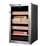 Whynter - 4.2 cu.ft. Cigar Cabinet Cooler and Humidor with Humidity Temperature Control and Spanish Cedar Shelves | CHC-421HC