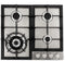 Cosmo - 24 in. Gas Cooktop in Stainless Steel with 4 Sealed Burners | COS-640STX-E