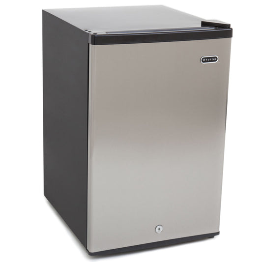Whynter - Energy Star 2.1 cu. ft. Stainless Steel Upright Freezer with Lock | CUF-210SS