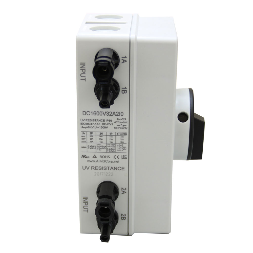 Aims Power - Solar PV DC Quick Disconnect Switch - DC1600V32A2IO