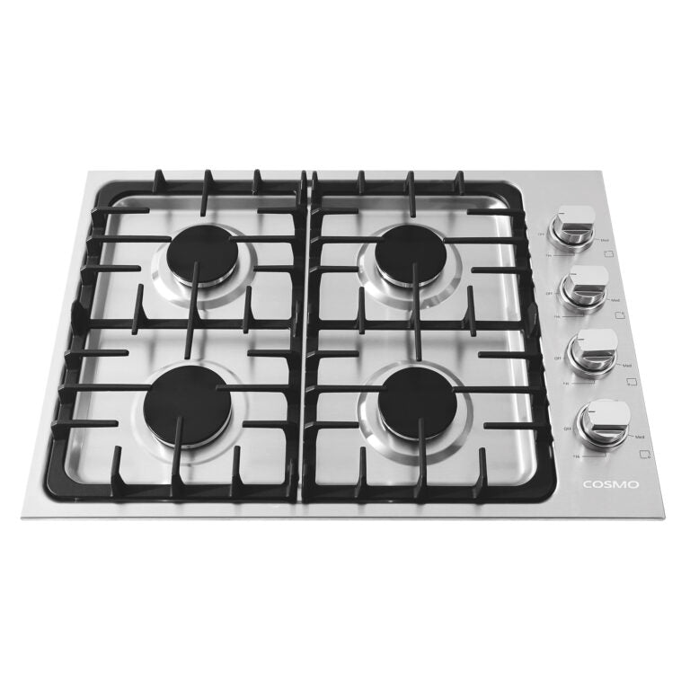 Cosmo - 30 in. Gas Cooktop in Stainless Steel with 4 Italian Made Burners | COS-DIC304